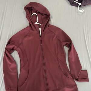 Purple maroon Reebok full zip dry fit hoodie small